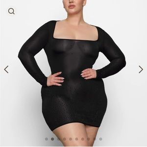 SKIMS Jelly Sheer Rhinestone Dress